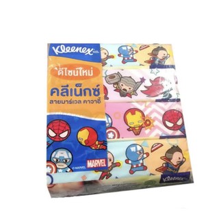 Kleenex กระดาษเช็ดหน้า  115 แผ่น / 1 ห่อ/1แพ็ค คละลาย