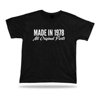 เสื้อยืดผ้าฝ้าย พิมพ์ลาย Made in 1978 happy birthday gift idea PDkmbo53FJhgjl25สามารถปรับแต่งได้