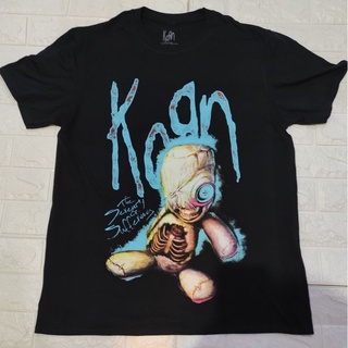 เสื้อยืดวง Korn the security of suffering ลายสวยสกรีนหน้าหลัง ลิขสิทธิ์แท้. 【S-4XL】