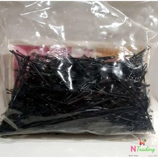 กิ๊บ กิ๊ฟ กิ๊บดำ แบบเรียบ 450 กรัม / Marcury High Class Hair Grip Net 450 g.