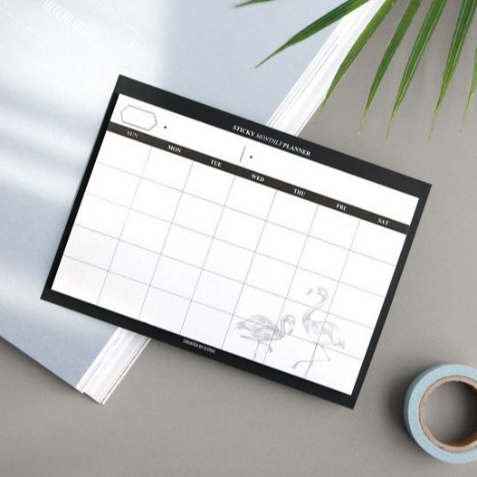 Sticky Monthly Planner แพลนเนอร์รายเดือน