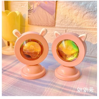 Night Light Red Cat Blue Rabbit Ears Sunset Sunset Light Sunset Atmosphere Projection Lamp Bedroom Mini USB Night Light