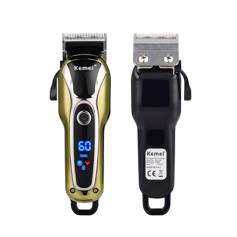 Kemei KM-1990 electric rechargeable hair clippers 5W hair clipper ...