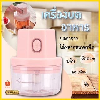 ที่บดกระเทียมไฟฟ้า เครื่องบดมินิ เครื่องสับกระเทียม