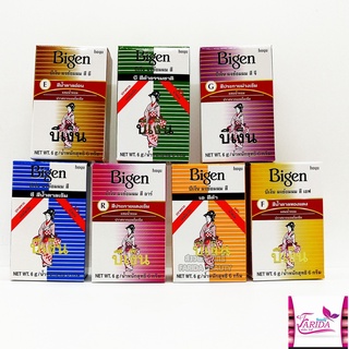 ฺ🔥โปรค่าส่ง25บาท🔥Bigen permanent powder hair color บีเง็น ผงย้อมผม ปิดผมขาว