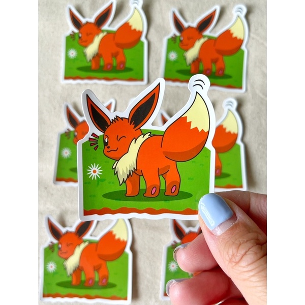 WATERPROOF Winky Vulpix Pokemon Laptop Sticker 1445