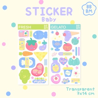 Baby sticker สติกเกอร์ใส ไดคัท