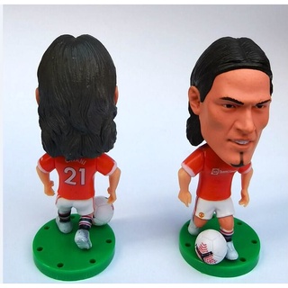 ตุ๊กตาฟิกเกอร์ Manchester United Player 21 cavani 2022 สีแดง