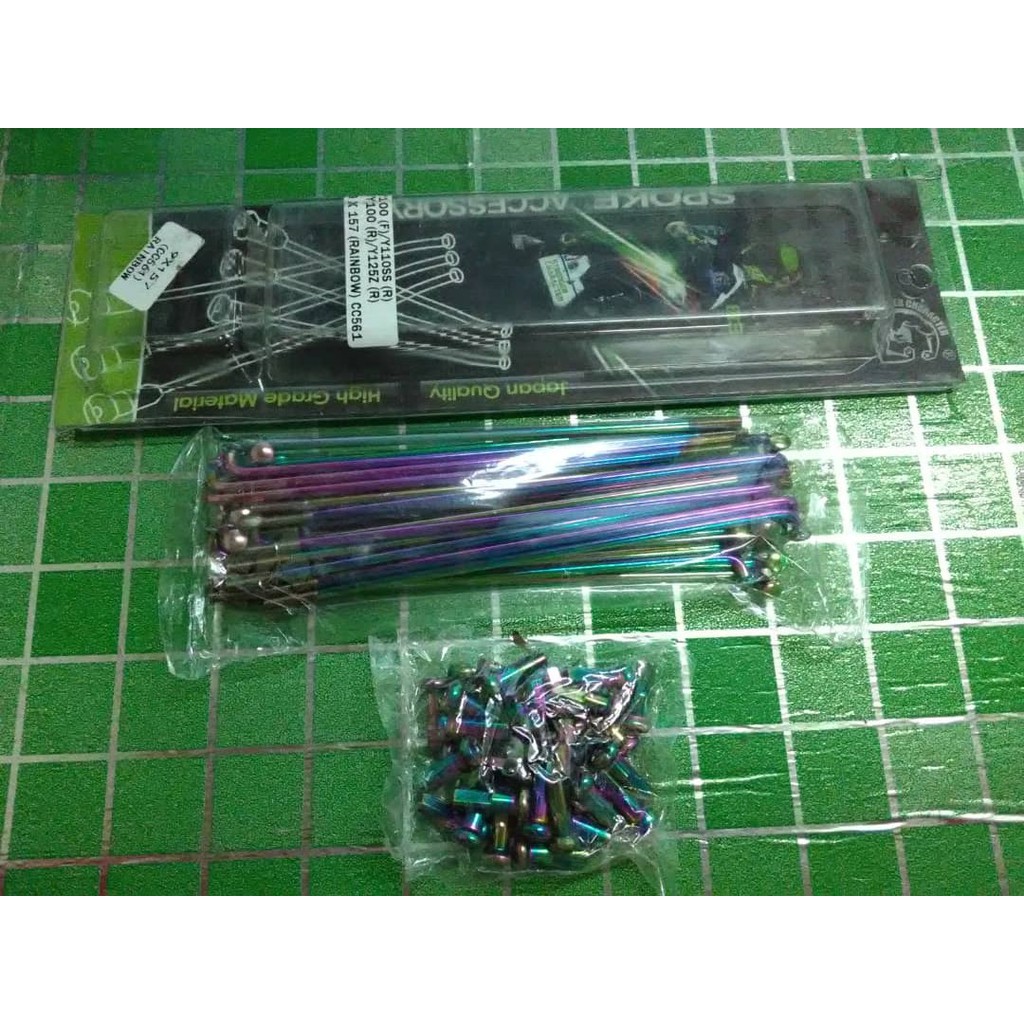 9X157(RAINBOW) SPOKE ACCESSORY FOR Y125Z (R) Y110(R) Y100(R) Y80(R)