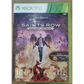 แผ่นX BOX 360 แท้ โซน PAL- SAINTS ROW GAT OUT OF HELL น่าสะสม แผ่นไม่มีแม้รอยขีดข่วน ✅✅