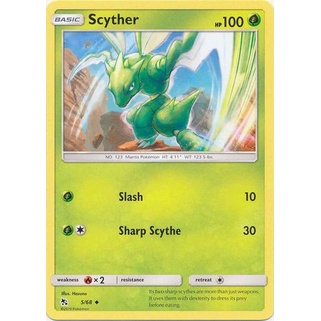การ์ด Pokemon Scyther - 5/68 - Uncommon
