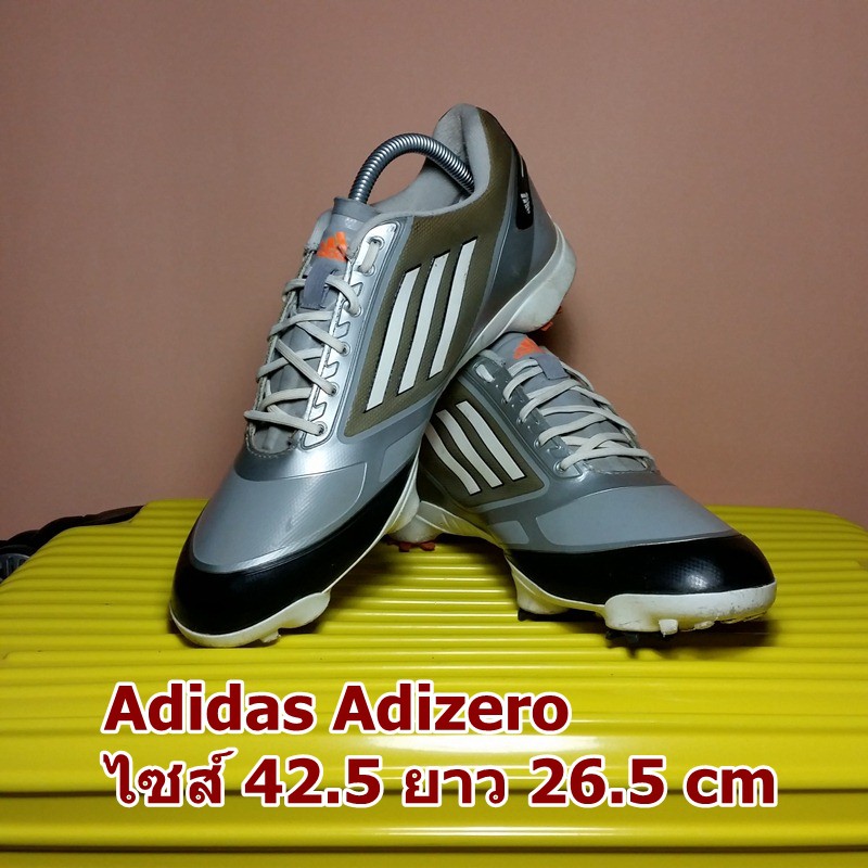 Adidas Adizero มือสอง ของแท้ ไซส์ 42.5 ยาว 26.5 เซน สภาพสวยมาก กริ๊บ (รองเท้าอดิดาส อดิซีโร่ รุ่น เบอร์ ขนาด ไซต์ สภาพดี