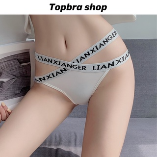 Topbra_shop กางเกงในเซ็กซี่ สไตล์ญี่แุ่น กางเกงเอวตำ่ ผ้านิ่ม ระบายกาศใส่สบาย มีสายคาดเอว CDA65