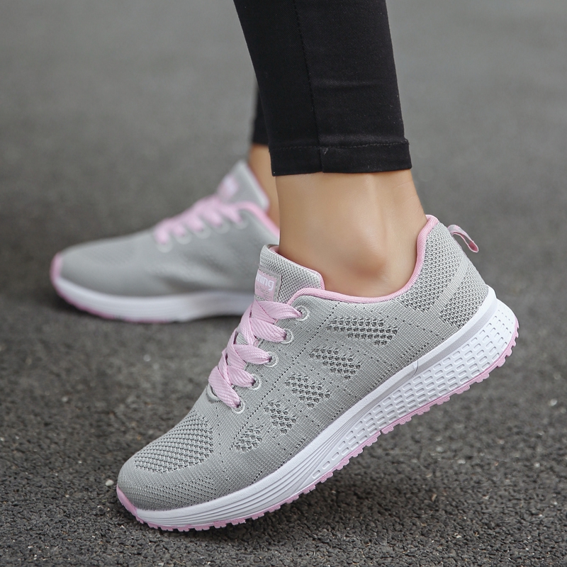 35-44 ผู้หญิงรองเท้าสีดำ ผ้าใบ แบบสลิป-ออนรองเท้า ลำลอง สีขาว