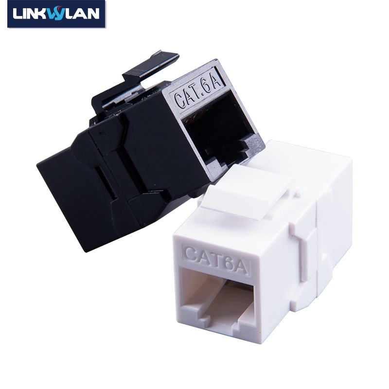 Linkwylan RJ45 Cat5e Cat 6 6A Keystone อะแดปเตอร์หญิงอินไลน์ Coupler เครือข่าย UTP สายเชื่อมต่อสําหรับแผงแพทช์เปล่า