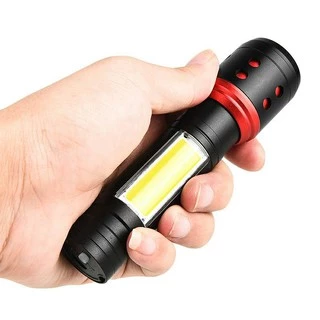 ไฟฉายแรงสูง ไฟฉายซูมได้ USB ไฟฉายแรงสูง ปรับโหมดได้ ไฟแฟลช์-#-6