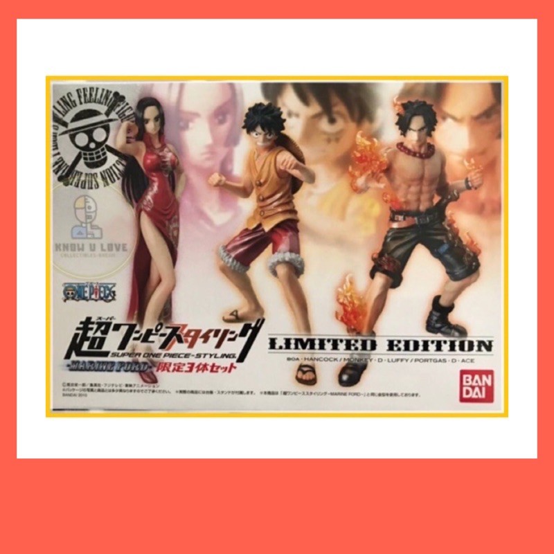 [ของแท้] Bandai Super One Piece Styling / Marine Ford (Onepiece Limited Edition, year 2010) set of 3