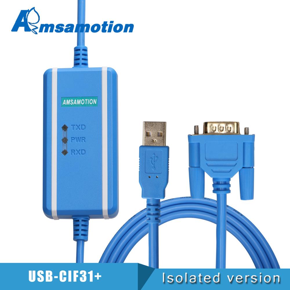 SZ USB Switch Serial Cable CS1W-CIF31+ USB-CIF31 USB To R232 Optical Isolation Programming Cable USB
