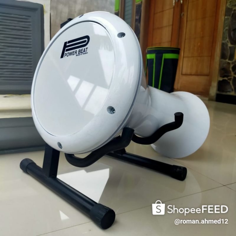 Darbuka สีขาวล้วน 8 นิ้ว พร้อมใช้งาน