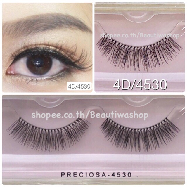 ขนตาปลอม Preciosa รุ่น 4D Nature Clear ขนตา 4 มิติ รูปที่ 4