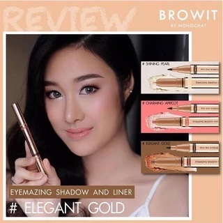 Browit by NongChat Eyemazing Shadow and Liner น้องฉัตร อายไลน์เนอร์น้องฉัตร อายแชโดว์แบบแท่ง หัวหมุน อายแชโดว์เนื้อครีม
