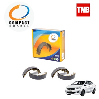 COMPACT ผ้าเบรคหลัง ก้ามเบรคหลัง Mitsubishi Attrage  มิซซูบิชิ แอททราจ ปี 2012-2022