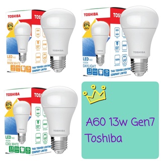 LED Bulb A60 13W E27 Toshiba มี 3 แสงให้เลือกสรร Japan Quality