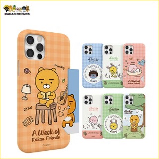 🇰🇷[Korean Kakao Friends Case Ver.1] Compatible for iPhone Samsung Galaxy Card Stroage Hard Slim Cute Lovely Made in Korea