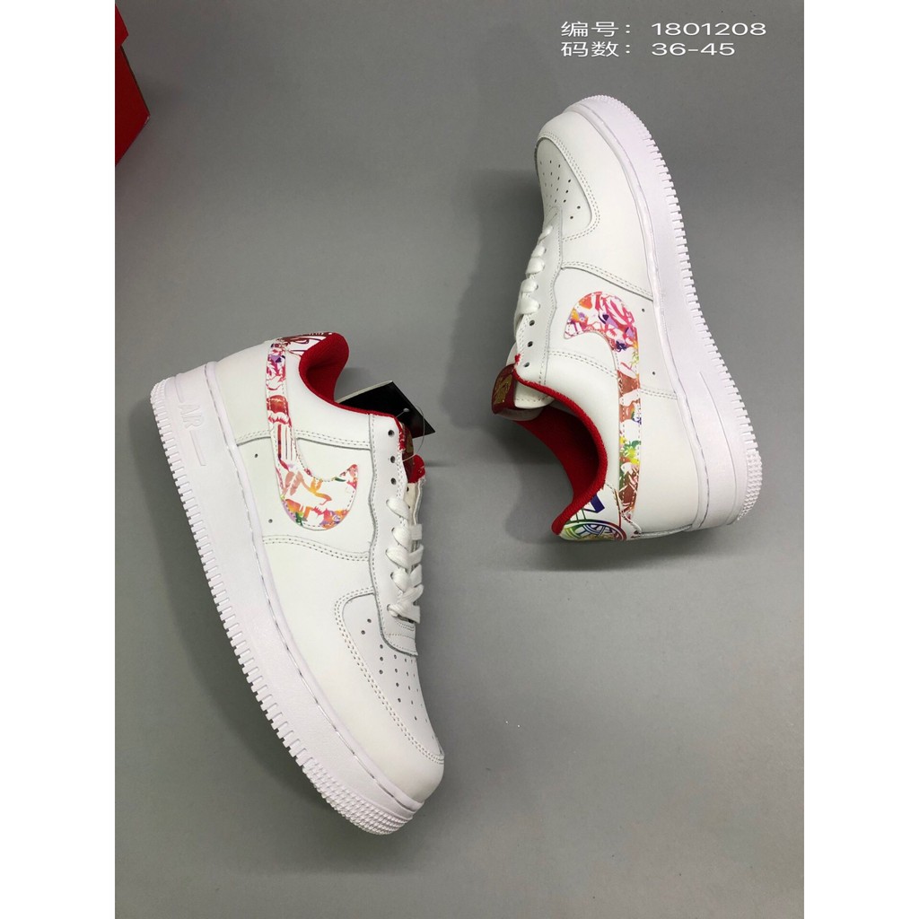 Nike Air Force1 CNY AF1 New year's mouse year colorful hook board shoes