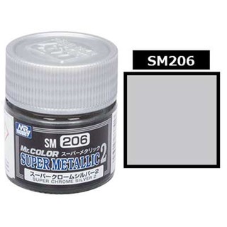 Mr.Color Super Metallic 2 SM206 Super Chrome Silver