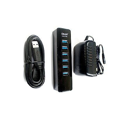 ลดราคา OKER USB3.0 Hub 7 Port H-736 สีดำ #ค้นหาเพิ่มเติม หัวแลน RJ ปลั๊กแปลงอเนกประสงค์ สาย AC โน๊ตบุ๊ค HP เม้าส์ USB ขาตั้งหูฟัง ONINKUMA