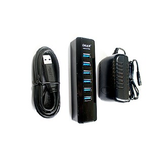 OKER USB3.0 Hub 7 Port H-736 สีดำ