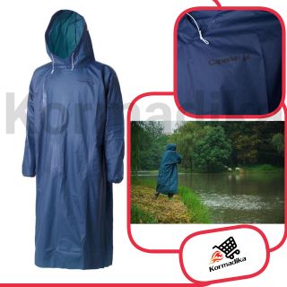 เสื้อกันฝน ชุดกันฝน Raincoat​ เสื้อปอนโชกันน้ำสำหรับตกปลารุ่น PONCHO POCKET (สีน้ำเงินเข้ม)