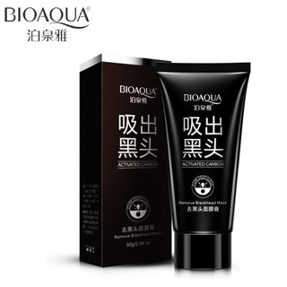 🔥🔥ของแท้ พร้อมส่ง🔥🔥BIOAQUA โคลนมาร์คหน้า ถ่านดำ ลอกสิวเสี้ยน Remove Blackhead Mask 60g