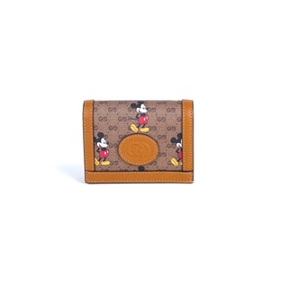 Gucci x Disney Card Case Wallet Mini GG Supreme Mickey Mouse