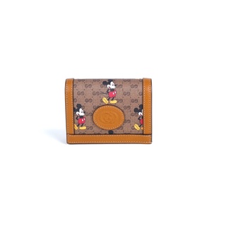 Gucci x Disney Card Case Wallet Mini GG Supreme Mickey Mouse