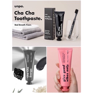 ยาสีฟัน ขจัดคราบหินปูน สะอาดอย่างล้ำลึก Unpa Cha Cha Toothpaste ปริมาณ100g มี3สูตร ลมหายใจหอมสด
