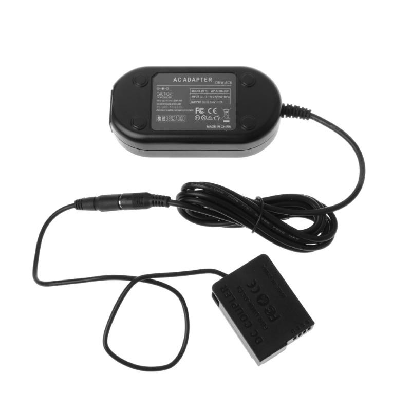 Gonine Adaptateur Secteur DMW-DCC8 DMW-AC8 Pour Panasonic Lumix FZ200 FZ1000 GH2 G5 Etc.