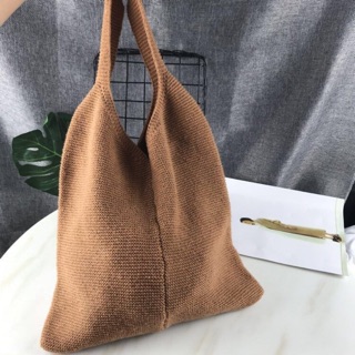 Knit tote bag