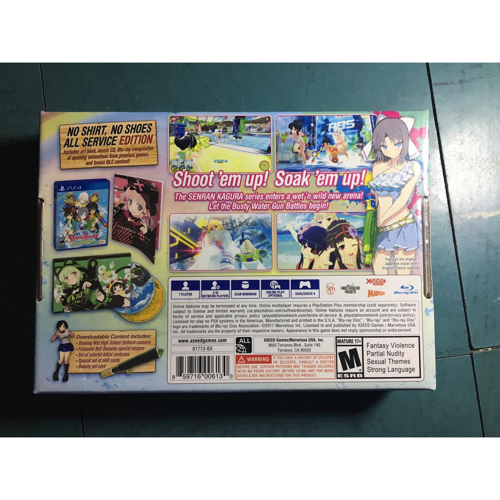 PS4 SENRAN KAGURA: PEACH BEACH SPLASH [NO SHIRT, NO SHOES, ALL SERVICE ...