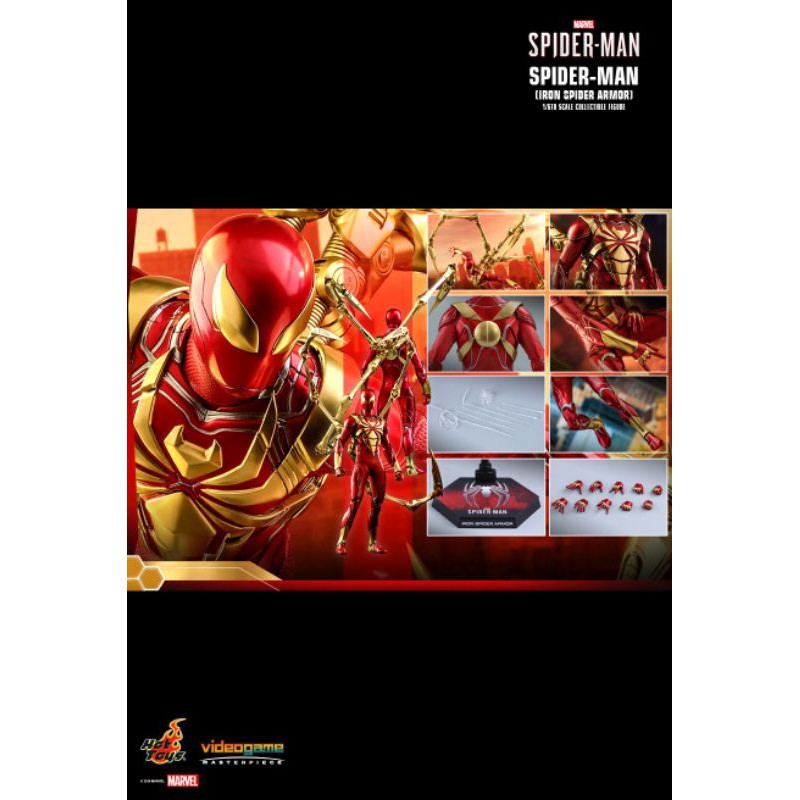 HOT TOYS VGM38 MARVEL'S SPIDER-MAN : SPIDER-MAN (IRON SPIDER ARMOR)