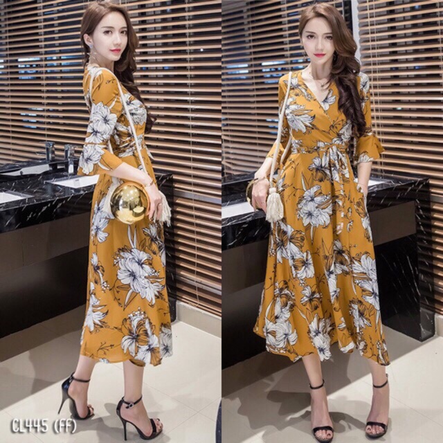 X394 A0 ชุดเดรส New Free size ยาว 45