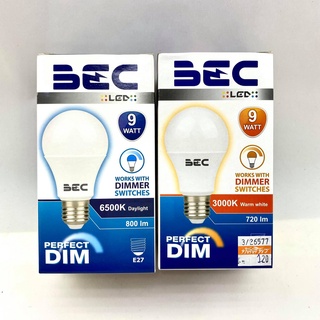 หลอดไฟดิมเมอร์ LED 9วัตต์ BEC แสงวอร์มไวท์และแสงเดย์ไลท์ DIMMER LED รุ่น PERFECT DIM 9W ทัศศิพร Tassiporn