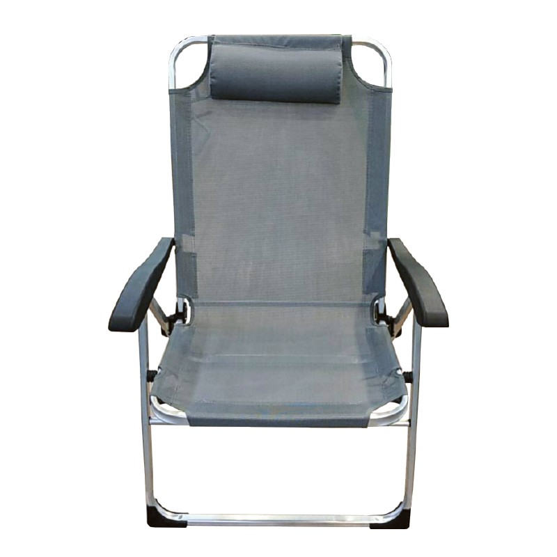 เก้าอี้สนามแบบพับได้ FONTE รุ่น 176.081 ขนาด 71.5 x 102.5 x 42.5 ซม. สีเทา