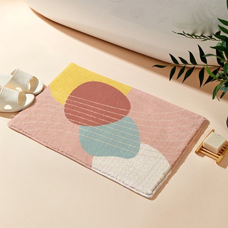 พร้อมส่ง 🌼40*60cm พรม พรมห้องน้ำ พรมบ้าน พรมกันลื่น พรมเช็ดเท้าห้องนอน พรมเช็ดเท้าดูดซับ พรมเช็ดเท้าแห้งเร็ว