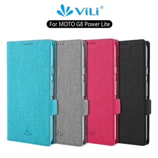 Vili Fashion PU Leather Soft TPU Casing Motorola Moto G8 Power Lite Magnetic Buckle Flip Cover Wallet Case Card Holder Stand