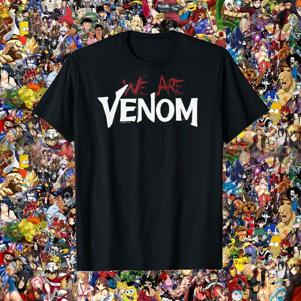 Good เสื้อยืดตลก Mans Clothes Marvel Venom We Are Venom Splatter Tshirt