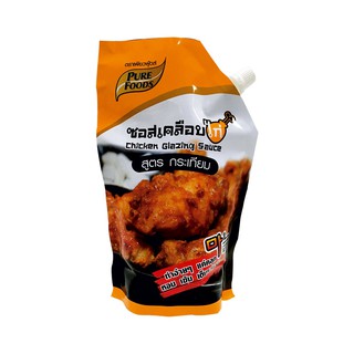 เพียวฟู้ดส์ ซอสเคลือบไก่สูตรกระเทียม 1000 กรัม Pure Foods Garlic Chicken Glaze Sauce 1000 grams