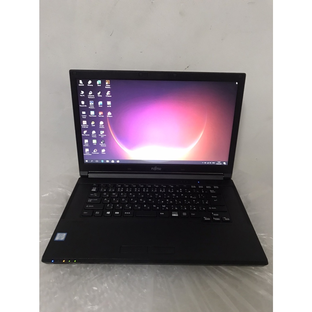 โน๊ตบุ๊คมือสอง Fujitsu core i7-6600u รุ่นA746 (RAM: 4GB/HDD:500GB)ขนาด15 นิ้ว