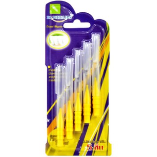 Dr.Phillips แปรงซอกฟัน 5 ชิ้นเคลือบโค้ท ด้ามตรงขนทรงกระบอก Interdental Brush Travel 5pcs